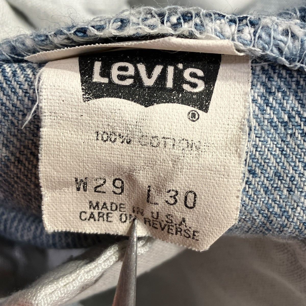 LEVI’S 90’S USA製デニムパンツ 古着・中古-6枚目のアイテム画像
