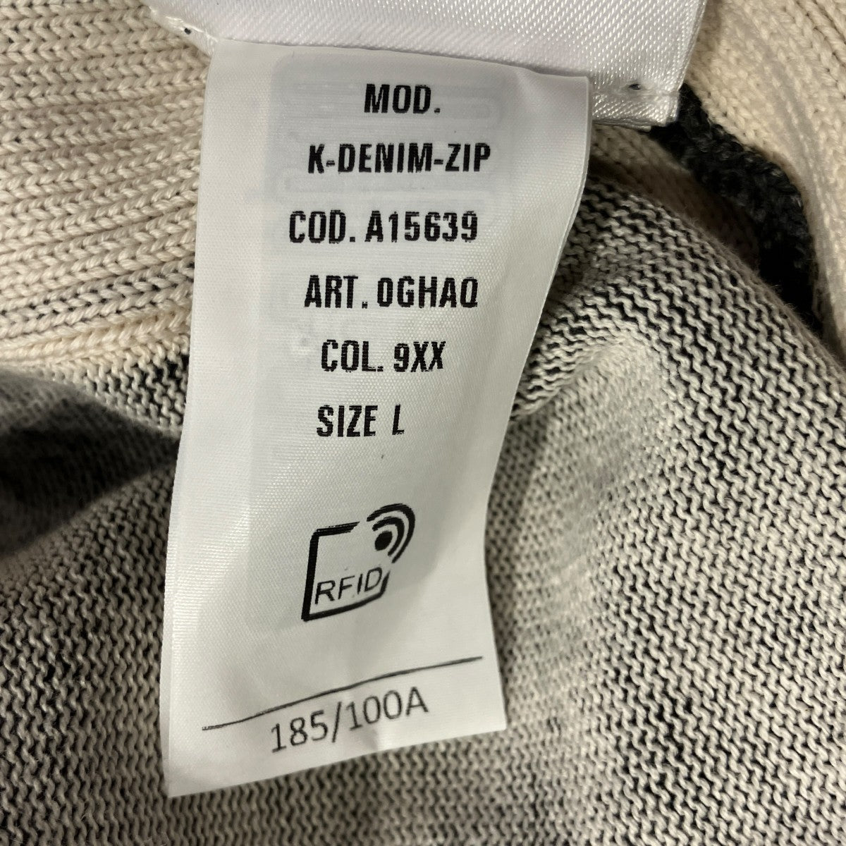 DIESEL K-DENIM-ZIP KNITWEARジップカーディガンジップアップジャケットA15639 古着・中古-6枚目のアイテム画像