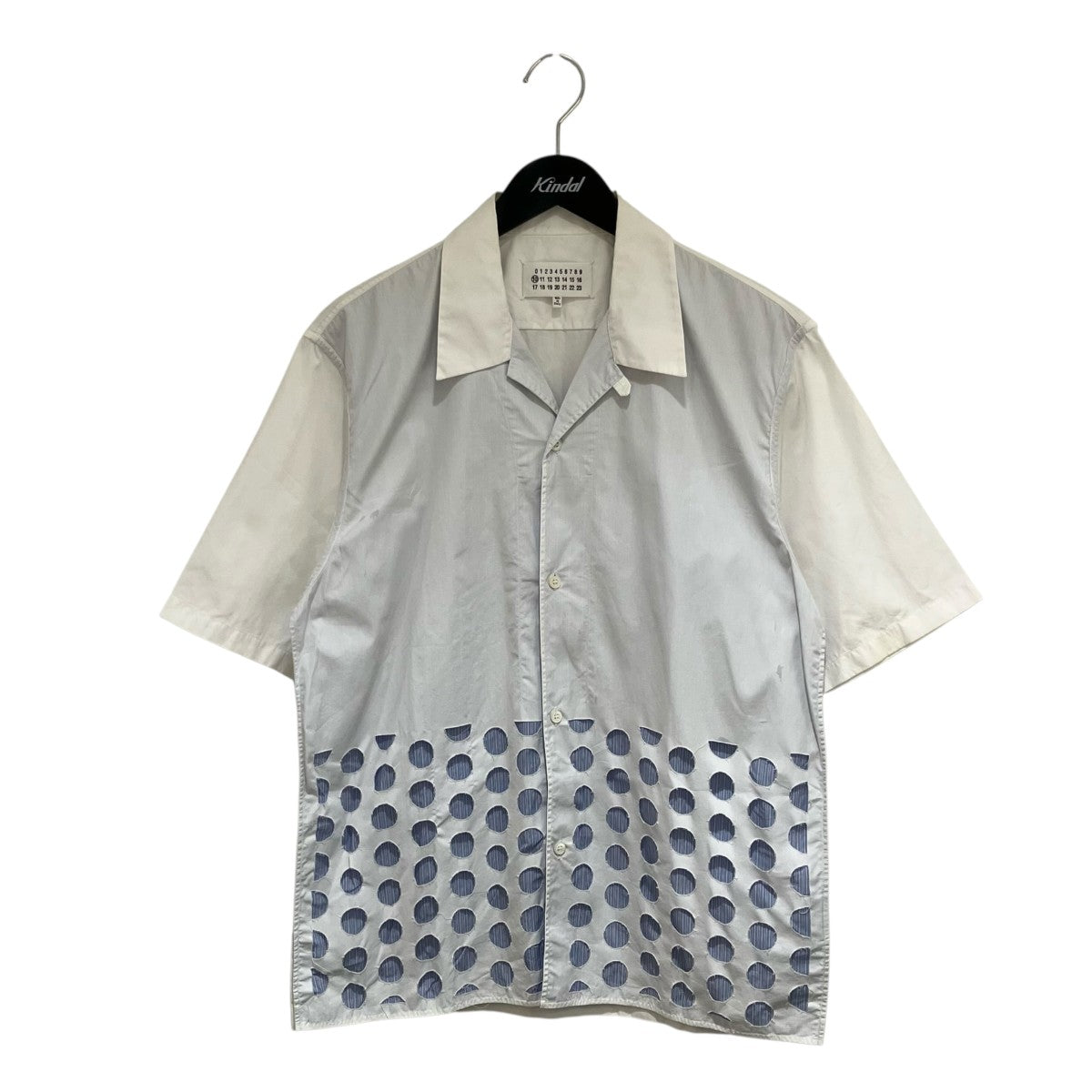 Maison Margiela 20AWPOLKA DOT DETAIL SHORT SLEEVE SHIRT半袖シャツS50DL0450 古着・中古-1枚目のアイテム画像