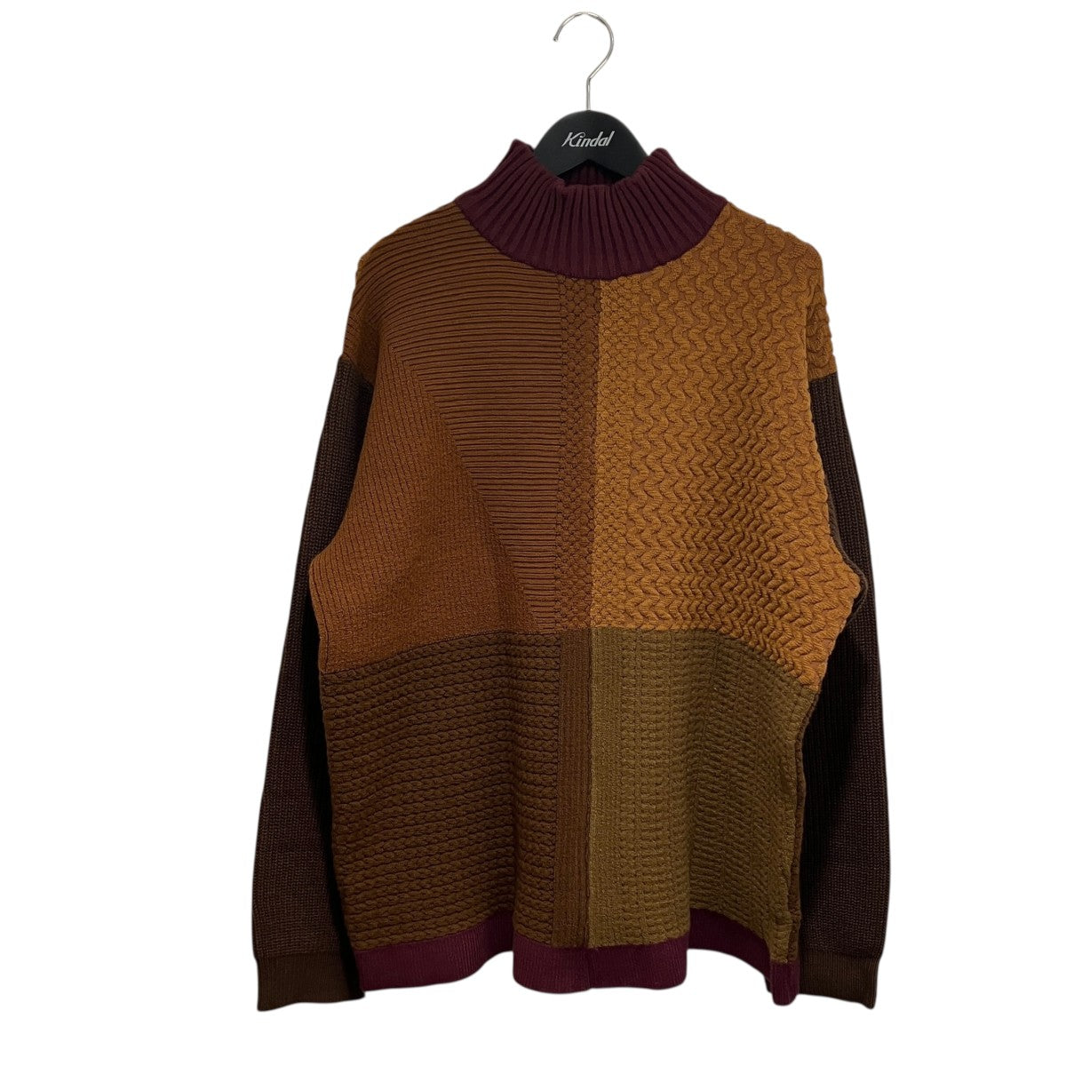 FAKE PATCHWORK TURTLE NECK SWEATERニットWM2373605