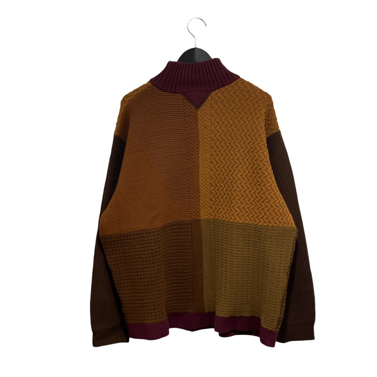 FAKE PATCHWORK TURTLE NECK SWEATERニットWM2373605