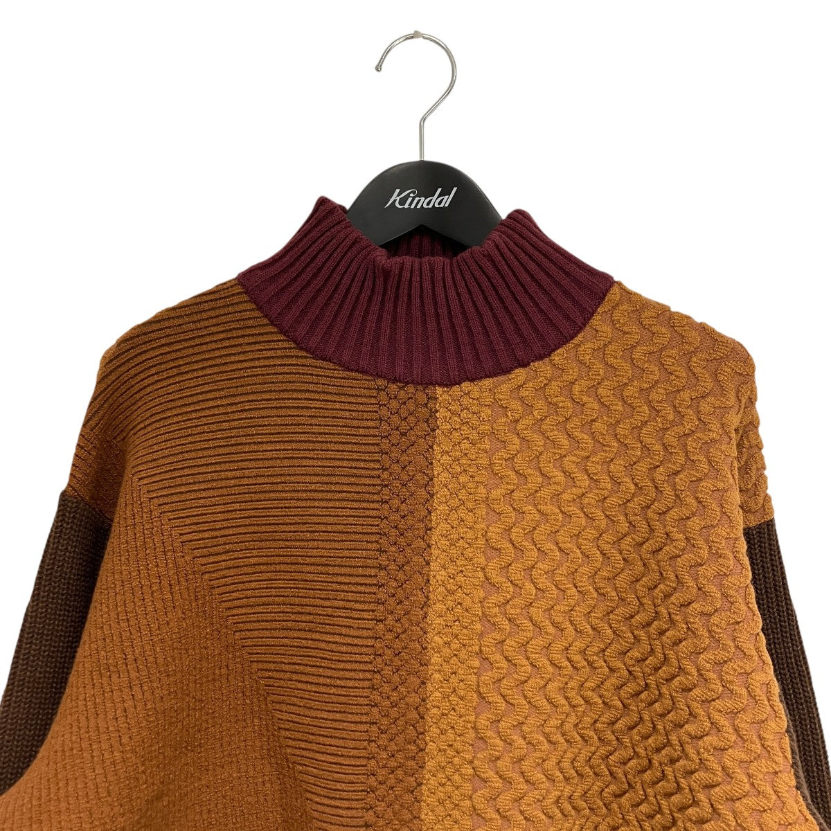 FAKE PATCHWORK TURTLE NECK SWEATERニットWM2373605