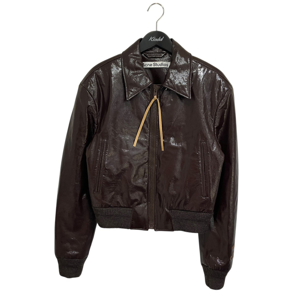 ACNE STUDIOS(アクネストゥディオズ) シャイニーカーフスキン クロップ