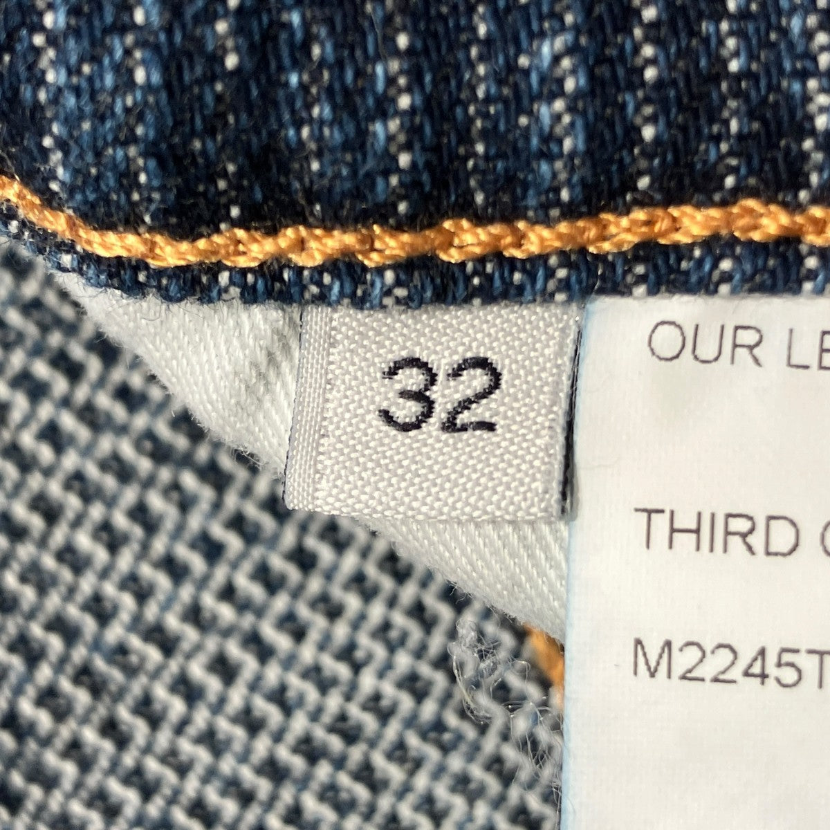 Third Cut Deep Blue Chain TwillデニムパンツM2245TD