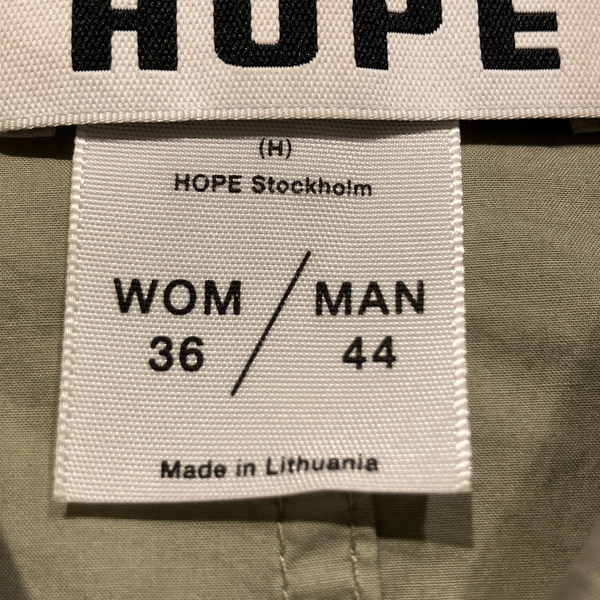 HOPE Hide Shirt長袖シャツ92 716 718 古着・中古-6枚目のアイテム画像