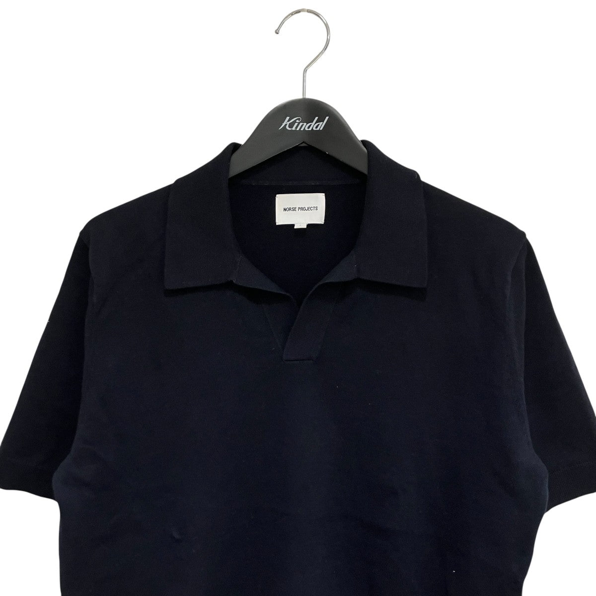 Leif Cotton Linen Polo in Navy半袖シャツN45-0502-7004
