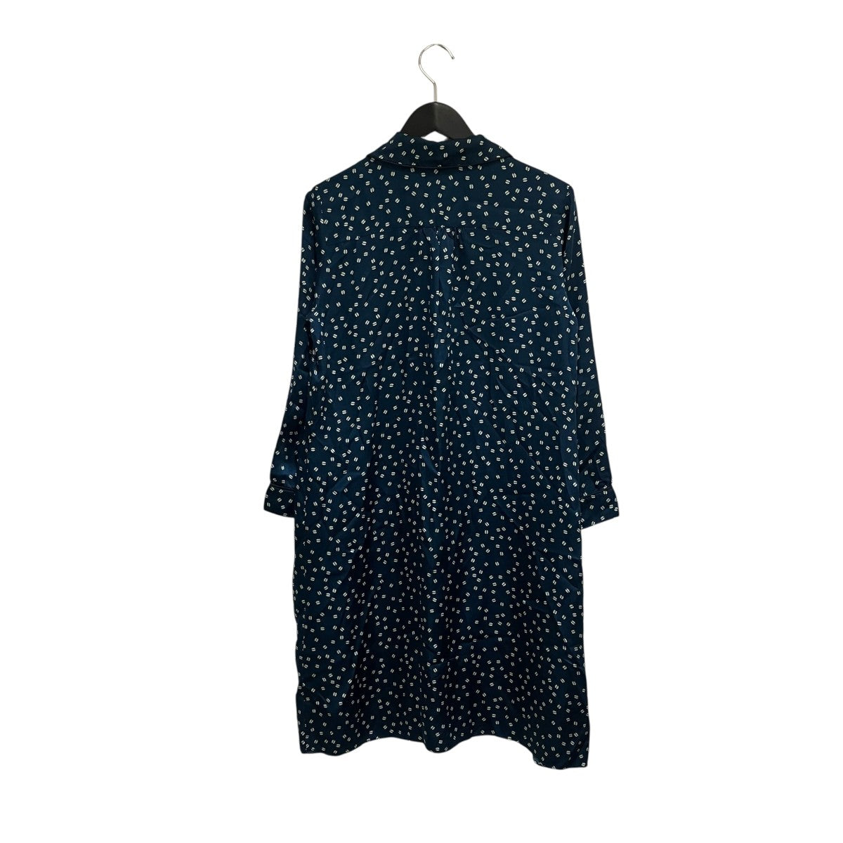 総柄シルクワンピース23222-1-10381