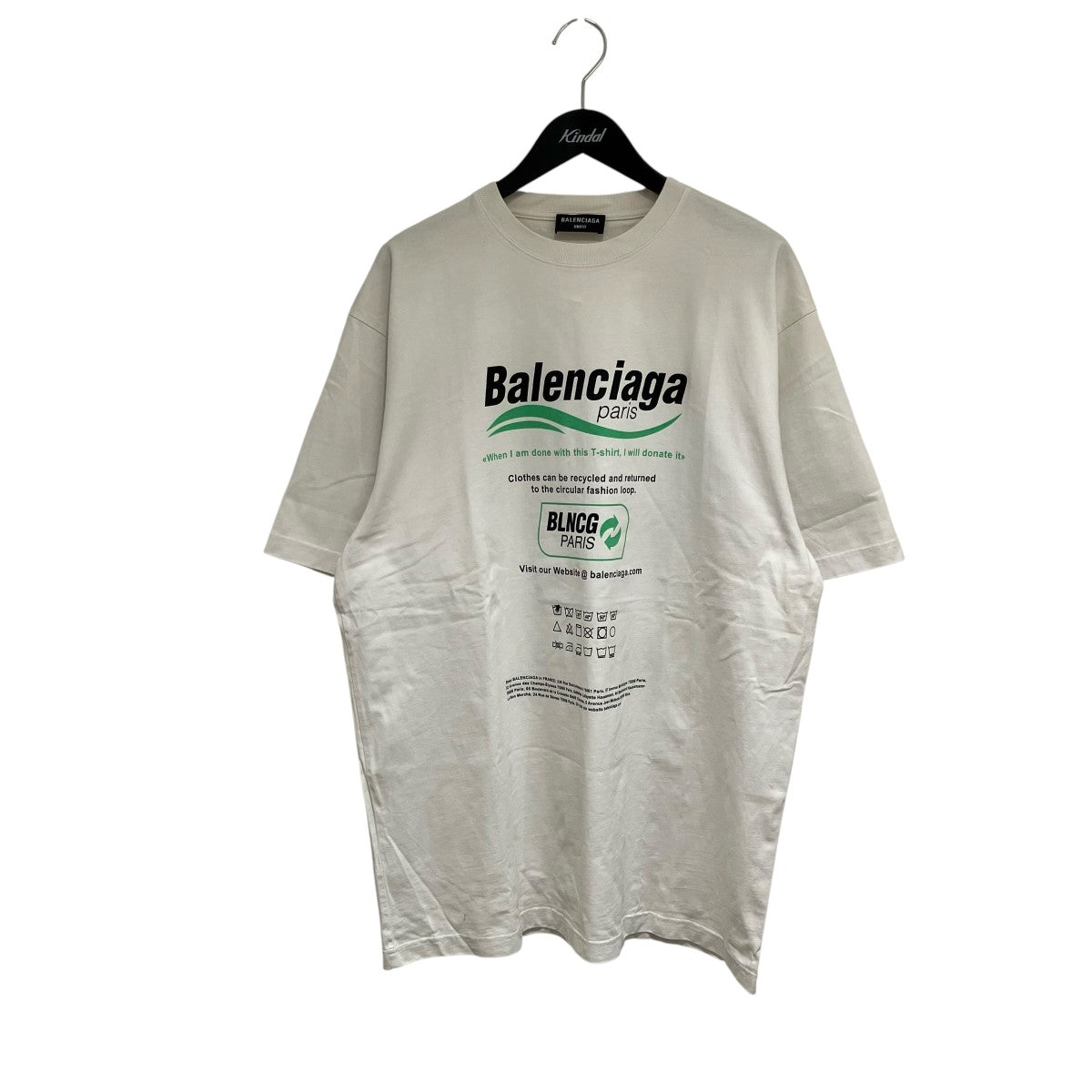 BALENCIAGA 21AWDRY CLEANING BOXY半袖Tシャツ651795 古着・中古-1枚目のアイテム画像
