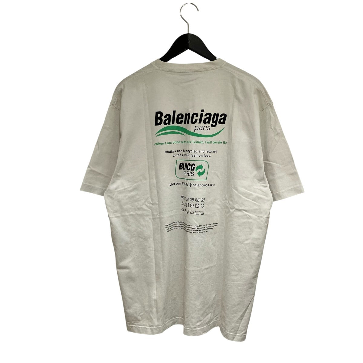 BALENCIAGA 21AWDRY CLEANING BOXY半袖Tシャツ651795 古着・中古-2枚目のアイテム画像