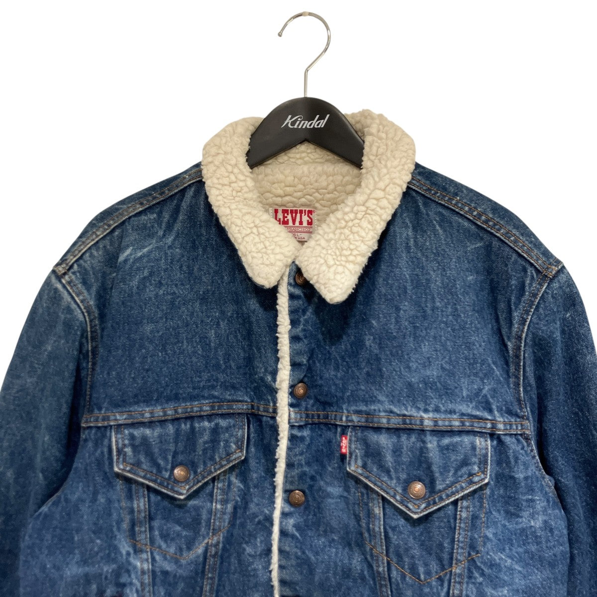 LEVI'S(リーバイス) 80'S USA製 LONG丈デニムボアジャケット71608-0216