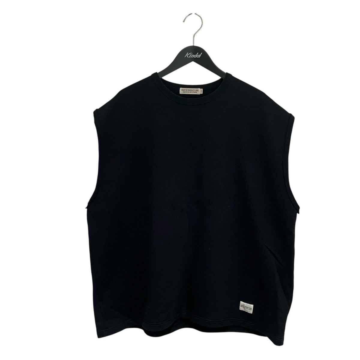COOTIE Inlay Sweat Cut Off Sleeve Teeノースリーブカットソー 古着・中古-1枚目のアイテム画像