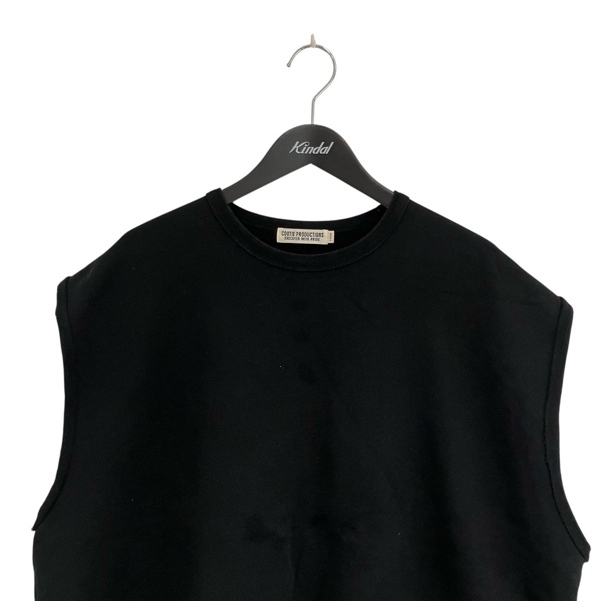 COOTIE Inlay Sweat Cut Off Sleeve Teeノースリーブカットソー 古着・中古-3枚目のアイテム画像