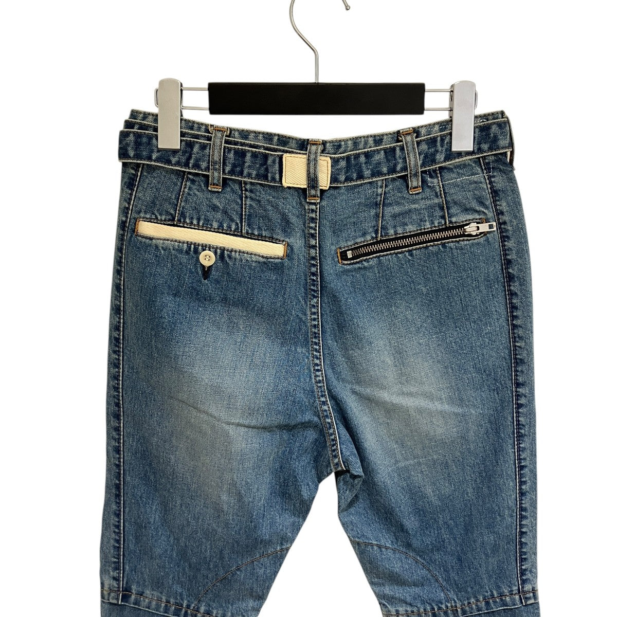 sacai 20AWバイカーデニムパンツデニムパンツ20-02364M 古着・中古-4枚目のアイテム画像