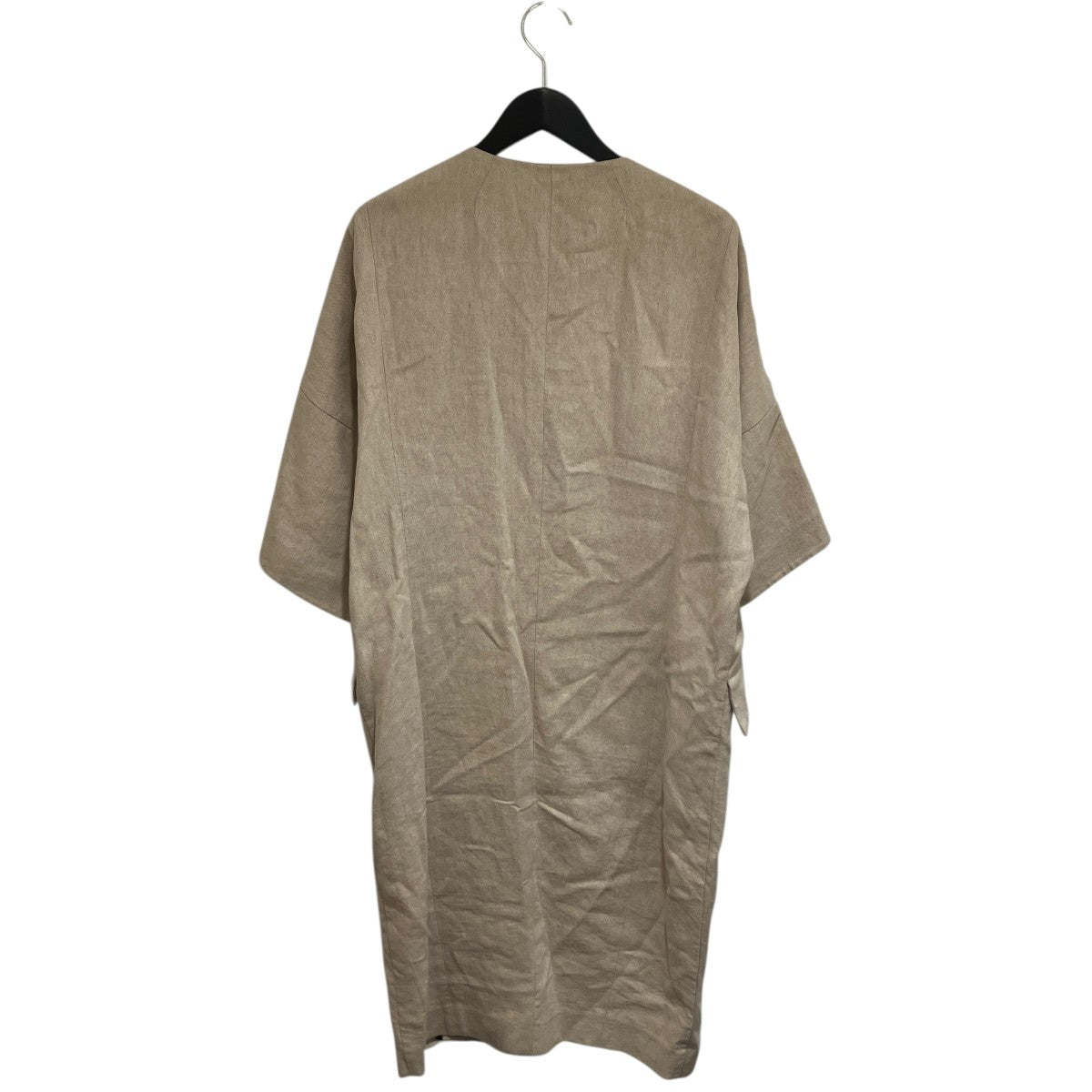 mame kurogouchi ノーカラーリネンショートスリーブコートコートMM16SS-C0023 古着・中古-2枚目のアイテム画像