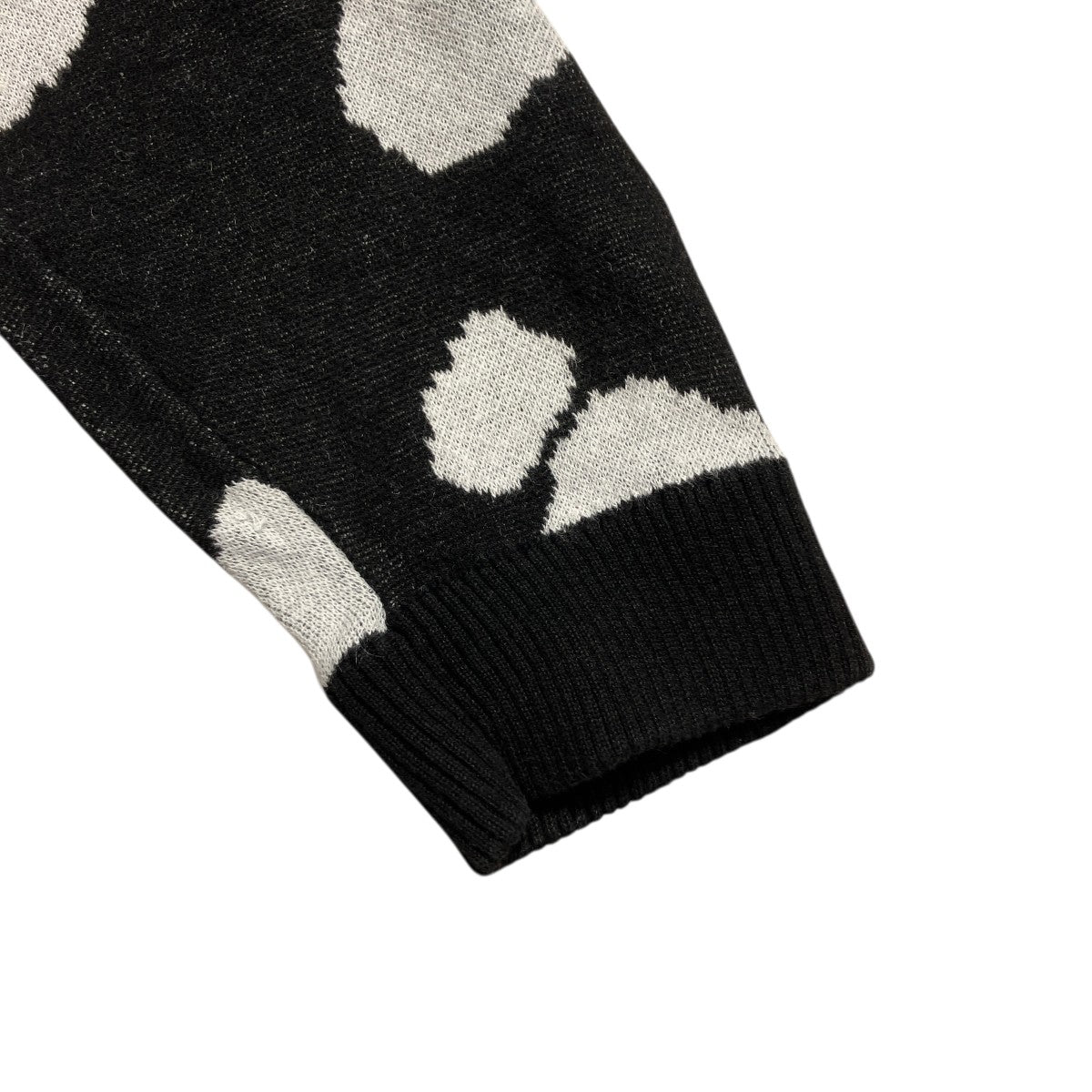 20SSJAQUARD CARDIGAN 総柄 牛柄薄手カーディガン
