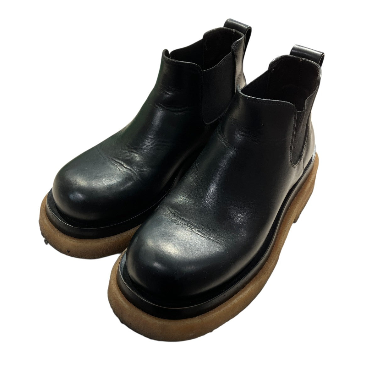 BOTTEGA VENETA LUG BOOT ラグ サイドゴアクレープソールブーツ 古着・中古-1枚目のアイテム画像