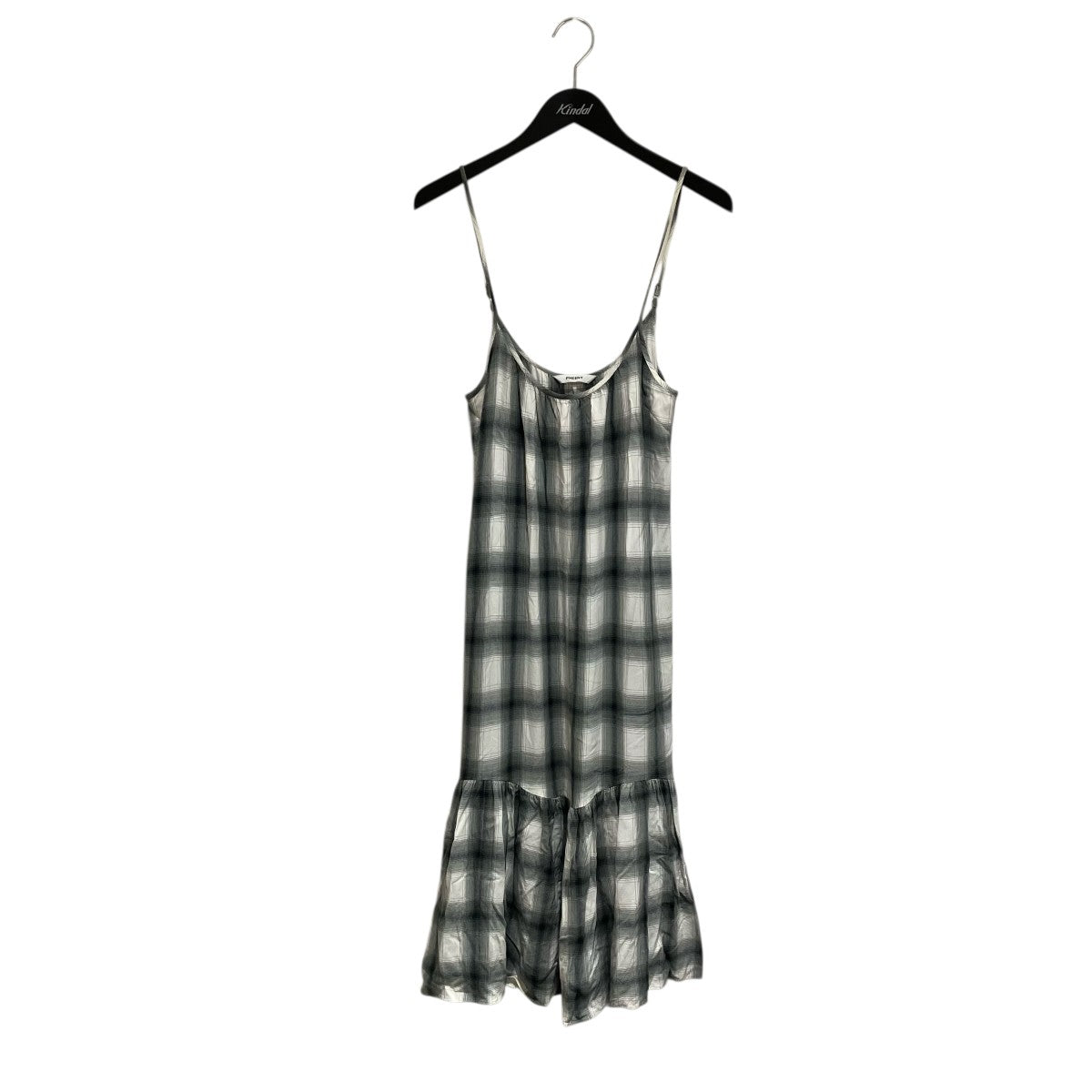 PHEENY Rayon ombre check dressキャミソールワンピースPS22-OP03 古着・中古-1枚目のアイテム画像
