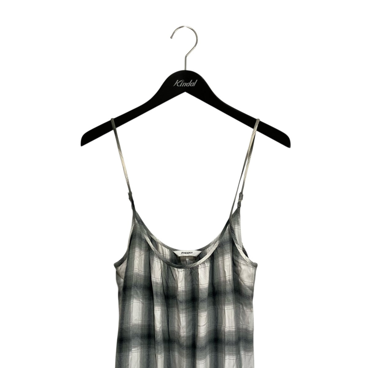 PHEENY Rayon ombre check dressキャミソールワンピースPS22-OP03 古着・中古-3枚目のアイテム画像