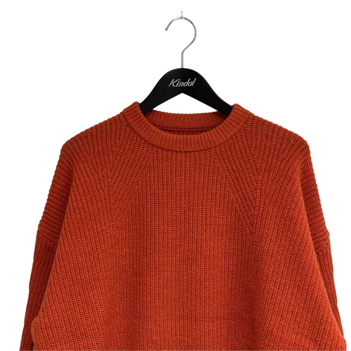 SUPER FINE WOOL RIBBED CREW厚手ニット