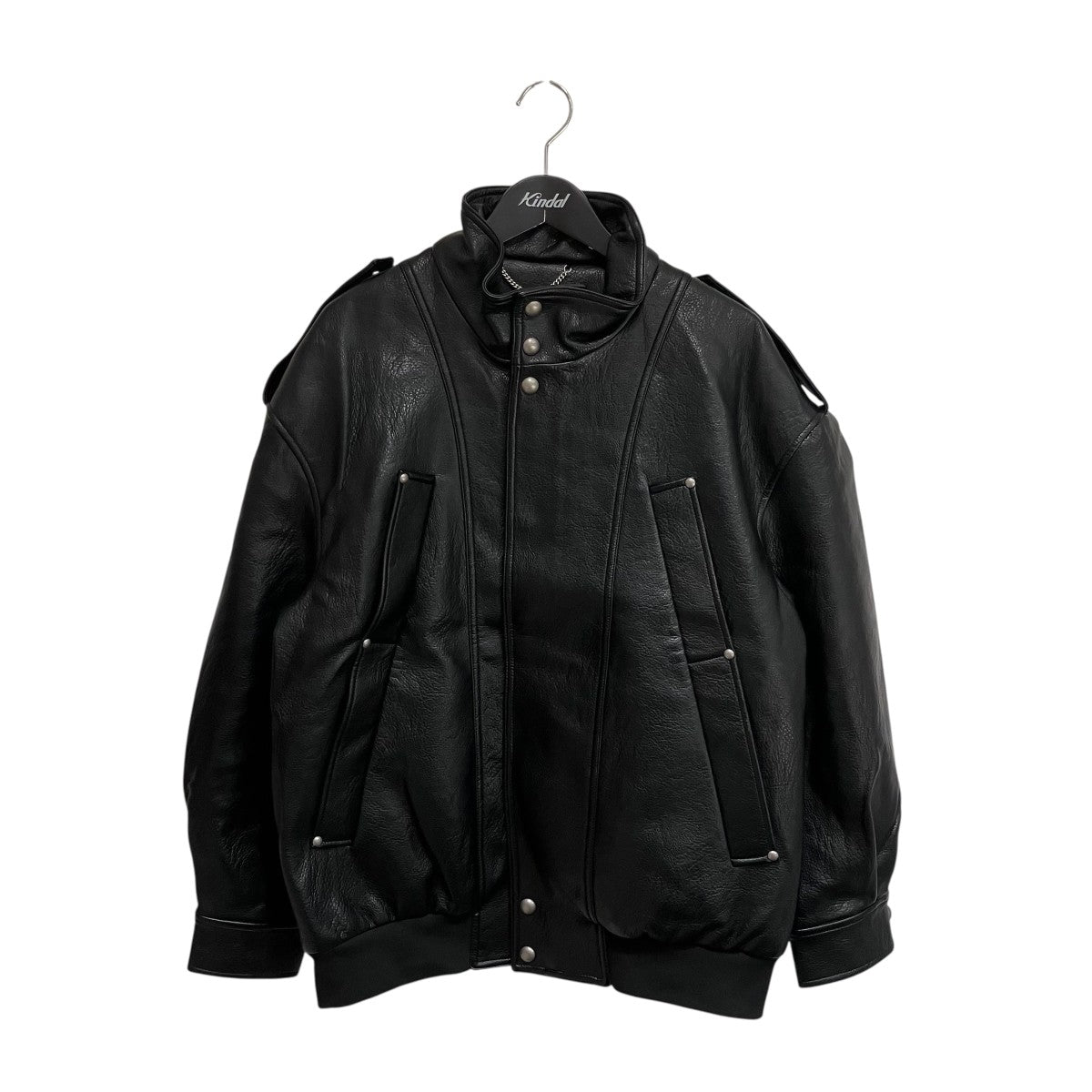 UNISEX， 4 Pocket Oversized LeatherジャケットMS256UJK01