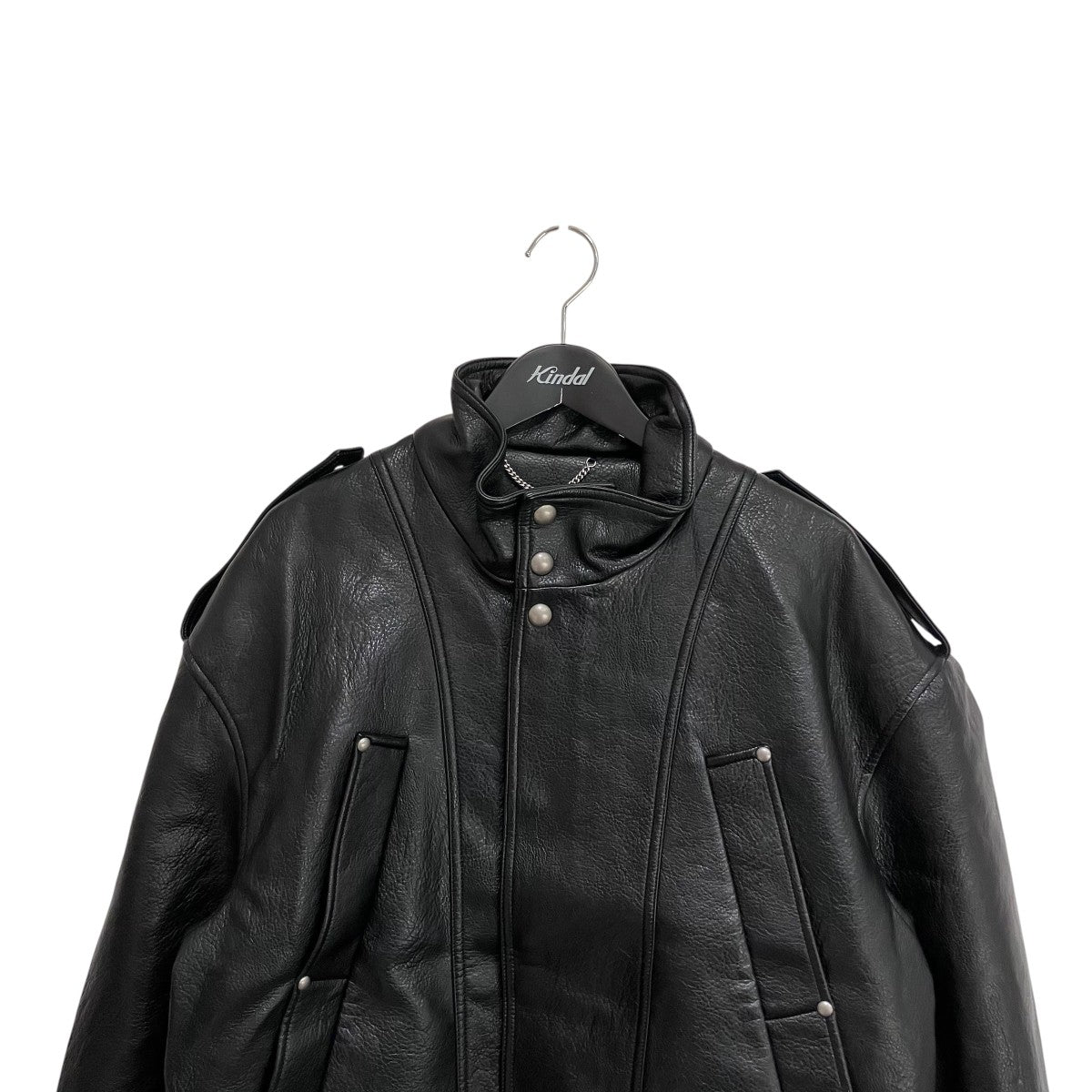 UNISEX， 4 Pocket Oversized LeatherジャケットMS256UJK01