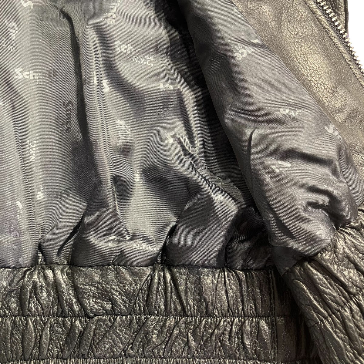 Needles×Schott LEATHER TRACK JACKETレザージャケット7823250115 古着・中古-5枚目のアイテム画像