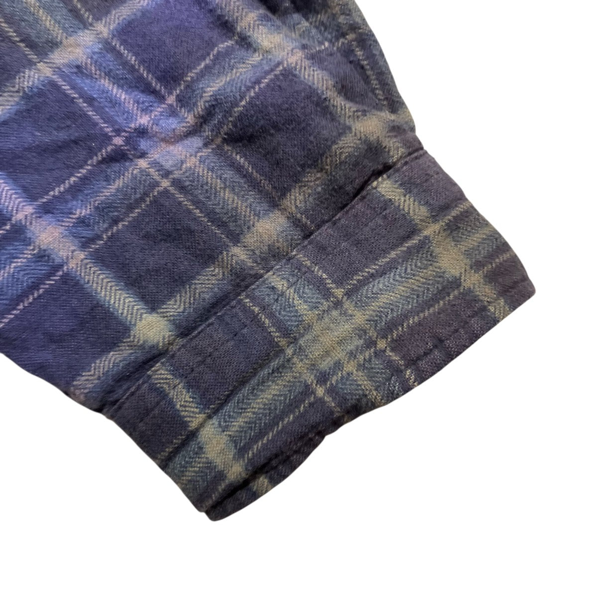 7 Cuts Zipped Wide ShirtチェックシャツKP268