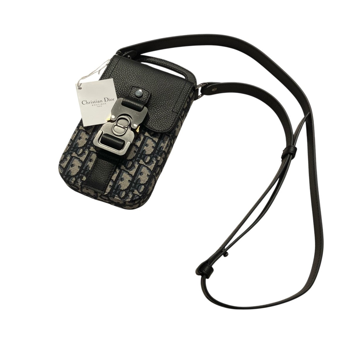 Christian Dior オブリーク ジャカード サドル バーティカルポーチショルダーバッグ2ADCA446YKS 古着・中古-1枚目のアイテム画像