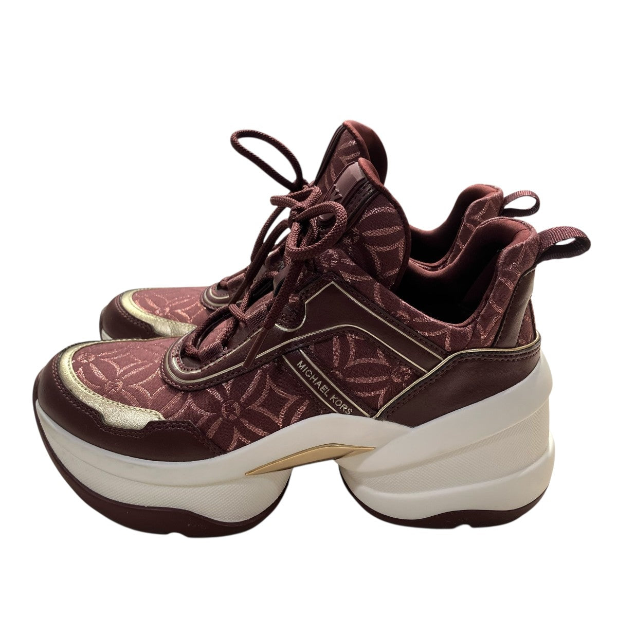 MICHAEL KORS OLYMPIA TRAINERローカットスニーカーAN24G 古着・中古-3枚目のアイテム画像
