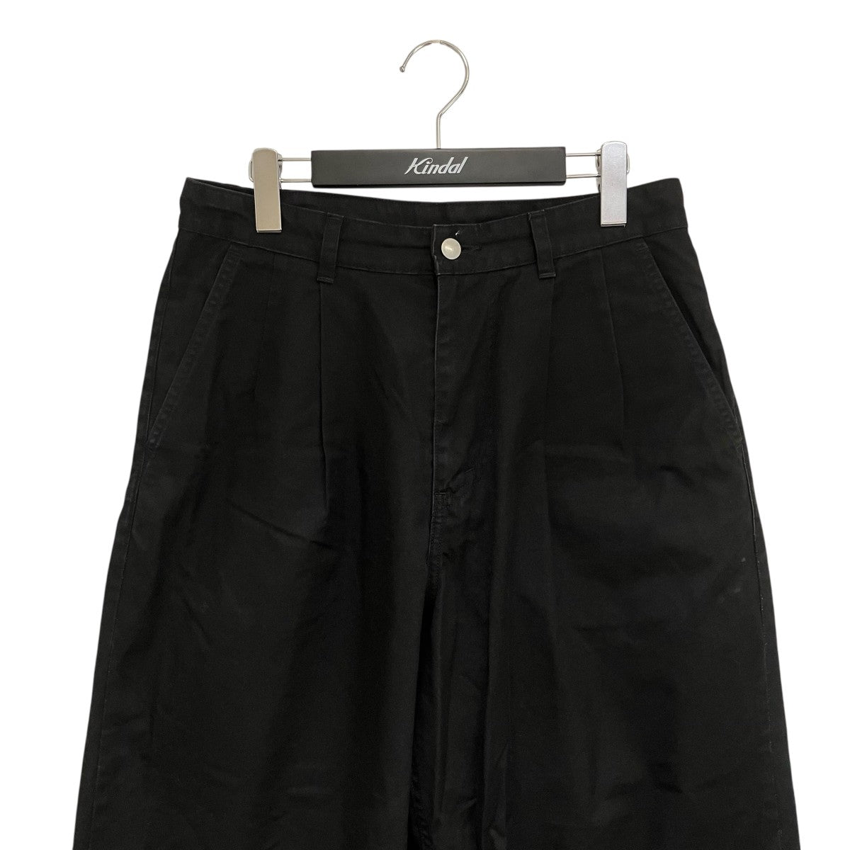 Graphpaper High Count Weather Two Tuck PantsワイドパンツGM204-40235B 古着・中古-3枚目のアイテム画像