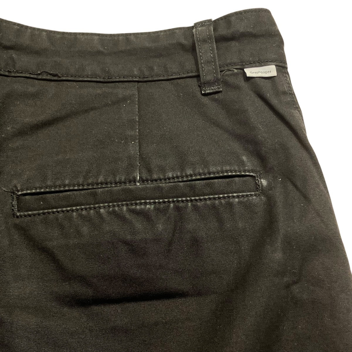Graphpaper High Count Weather Two Tuck PantsワイドパンツGM204-40235B 古着・中古-6枚目のアイテム画像