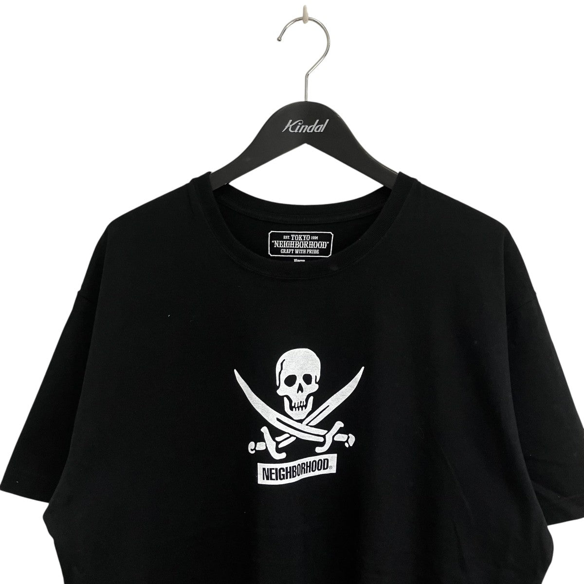 NEIGHBORHOOD(ネイバーフッド) プリントドクロ半袖Tシャツ ブラック