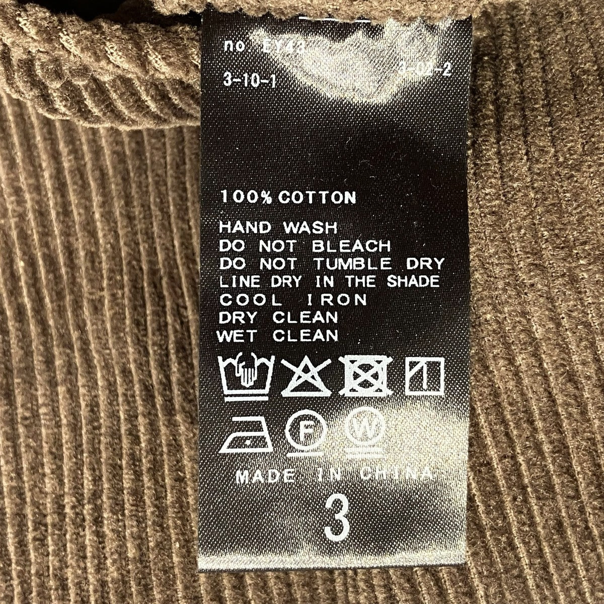 8W CORDUROY PTコーデュロイパンツ25030053800930