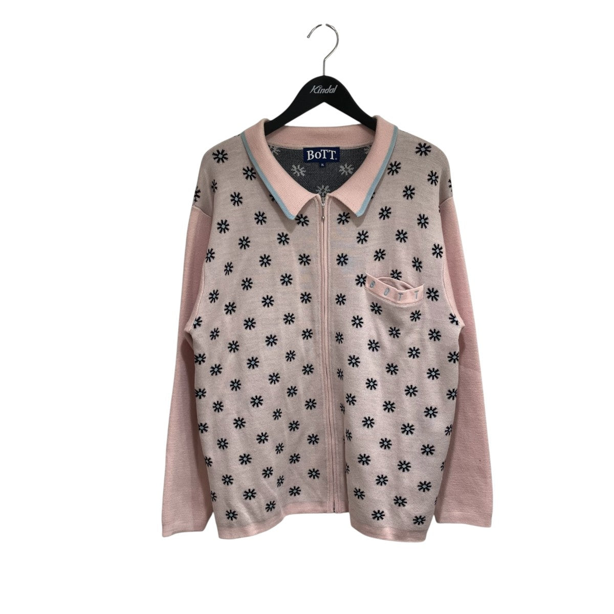 23SSCreativity Jacquard Knitジップカーディガン231BOTT19