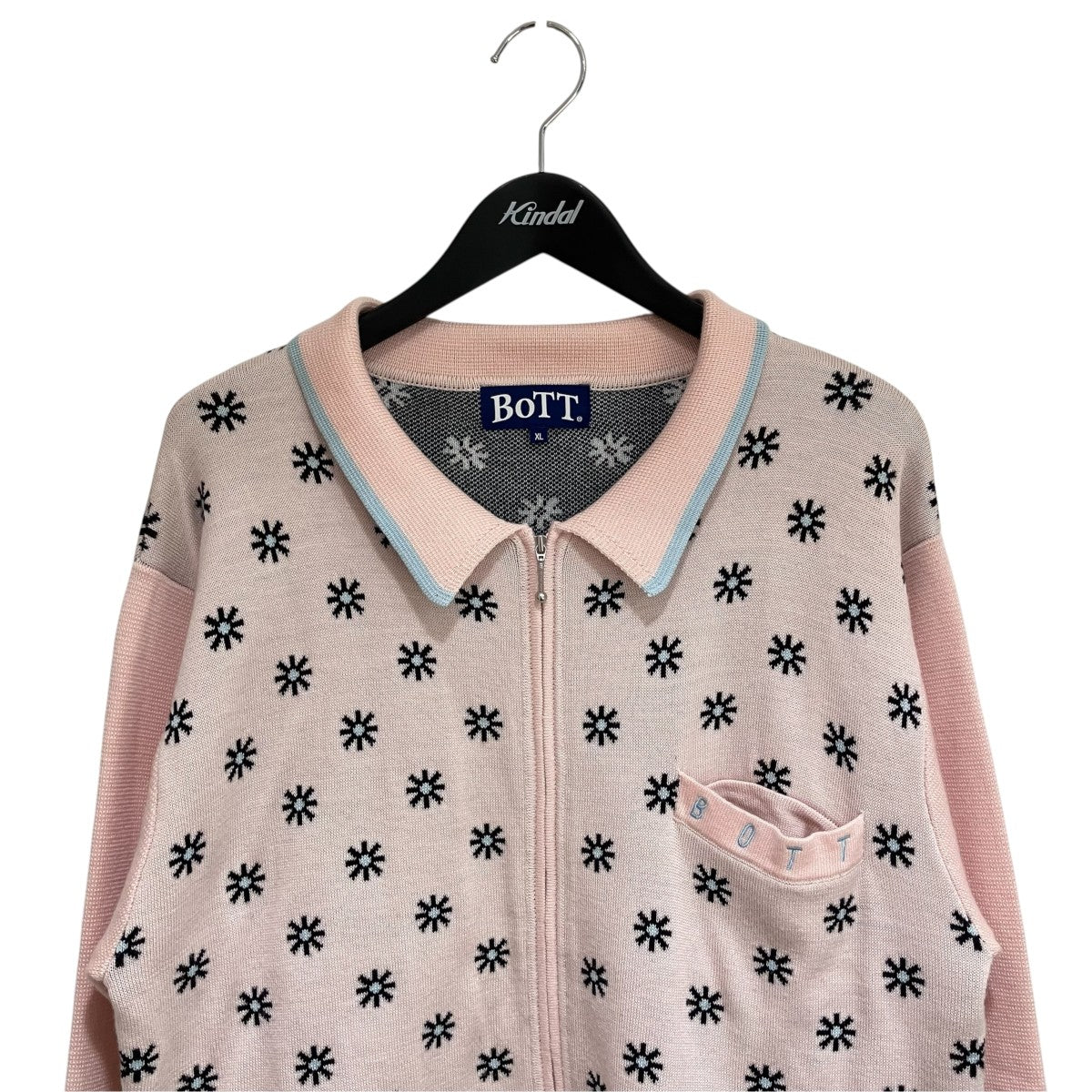 23SSCreativity Jacquard Knitジップカーディガン231BOTT19