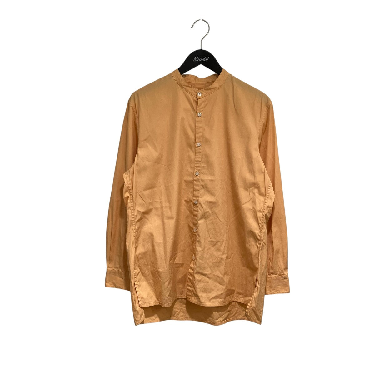 Cale スーピマコットンバンドカラー長袖シャツC221F05B02 古着・中古-1枚目のアイテム画像