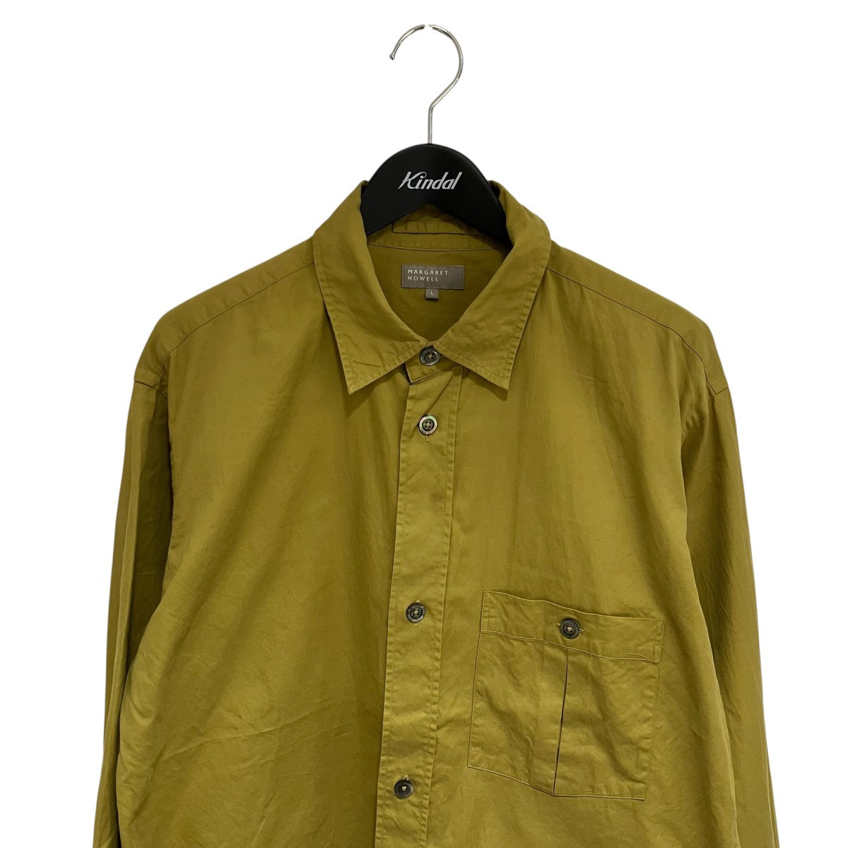 MARGARET HOWELL(マーガレットハウエル) 長袖シャツ イエロー サイズ L