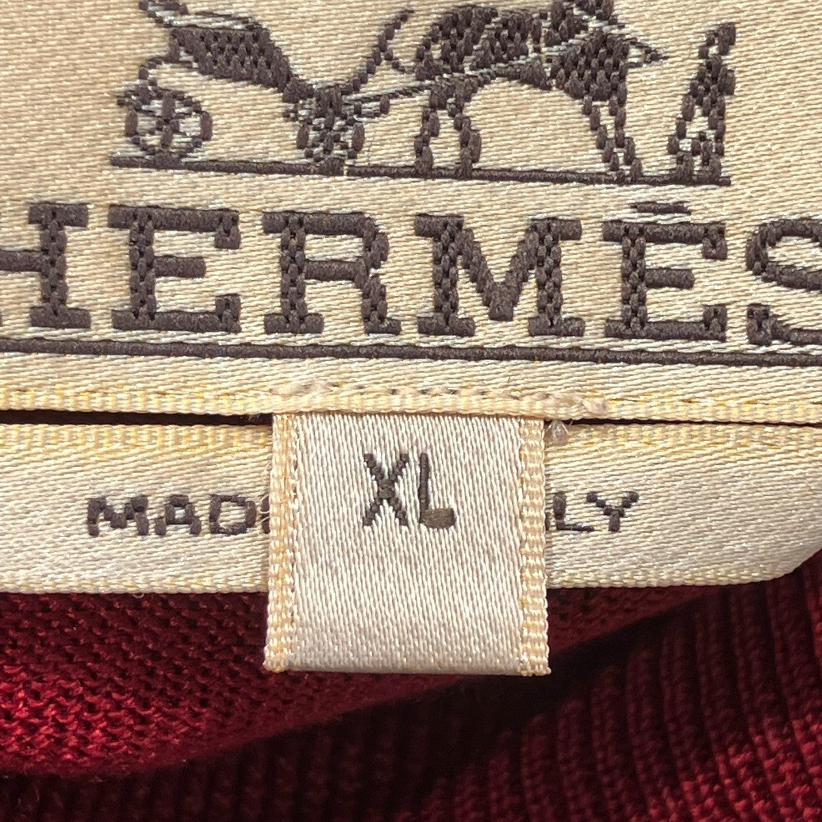 HERMES 100％シルクタートルネックニット 古着・中古-5枚目のアイテム画像