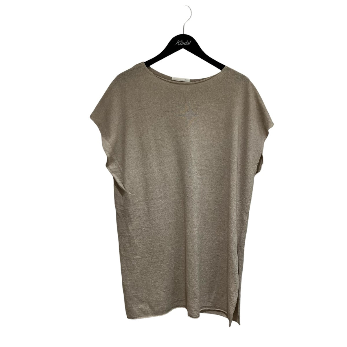 evam eva ヘンプ リネンニット Vネック ワンピース チュニック 未使用 evam eva(エヴァムエヴァ) linen silk vestチュニックV211K925