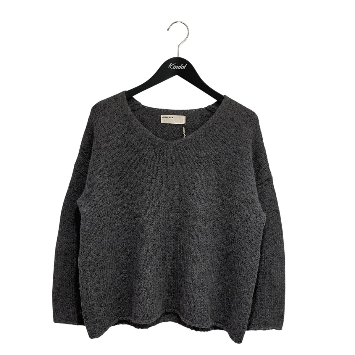 alpaca wool v neck pulloverニットE213K155