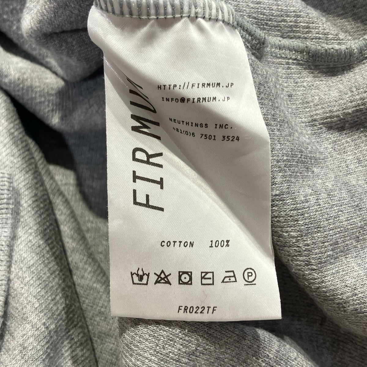 FIRMUM コットンカーディガンリブ 長袖ワイドプルオーバ-長袖TシャツFR022TF 古着・中古-6枚目のアイテム画像