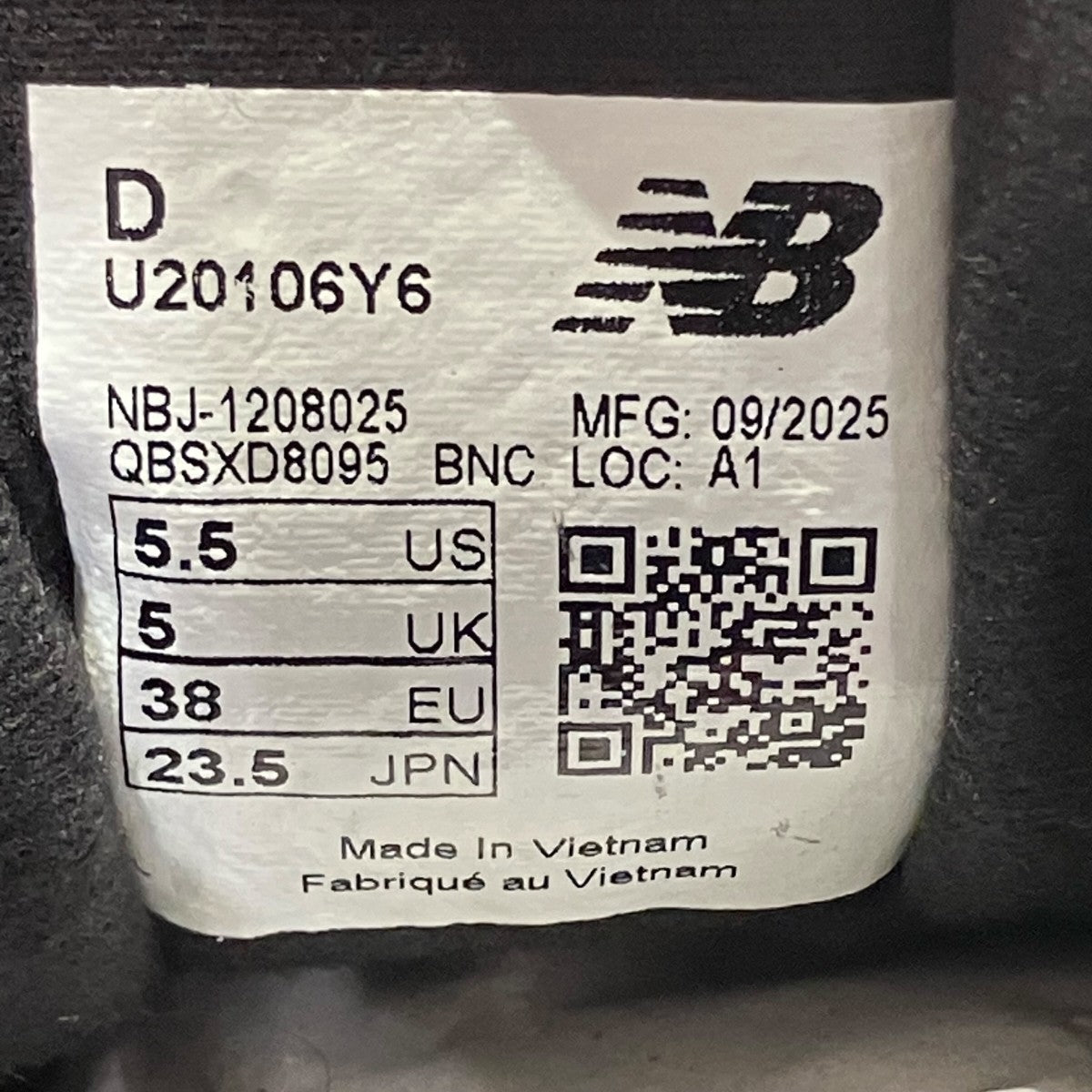 NEW BALANCE ABZORB 2010 “TOKYO NIGHT”ローカットスニーカーU20106Y6 古着・中古-6枚目のアイテム画像