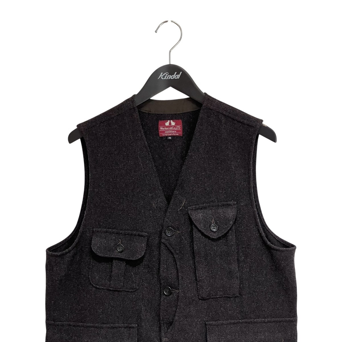 Dark Brown Herringbone Tweedベスト