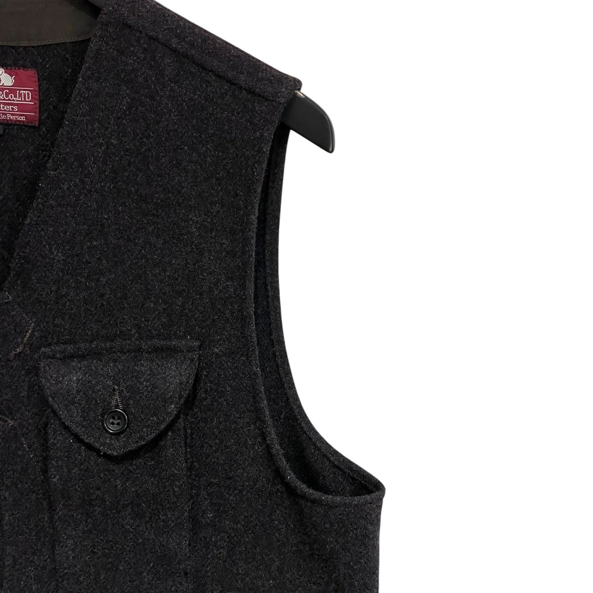 Dark Brown Herringbone Tweedベスト