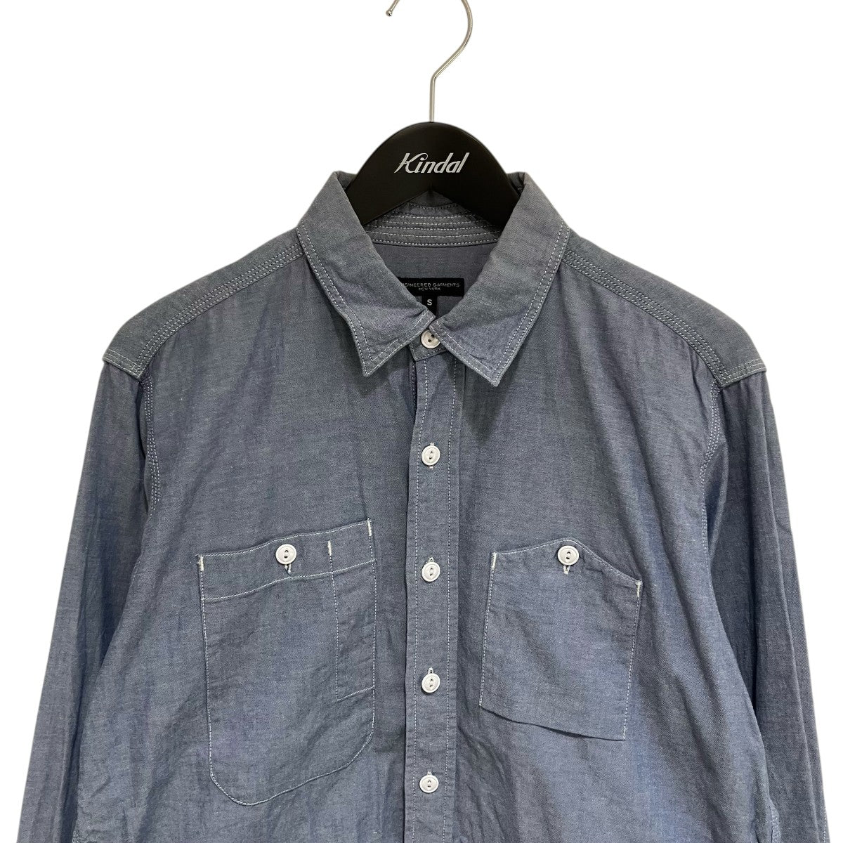 Engineered Garments Work Shirt-Cotton Chambrayシャツ 古着・中古-3枚目のアイテム画像