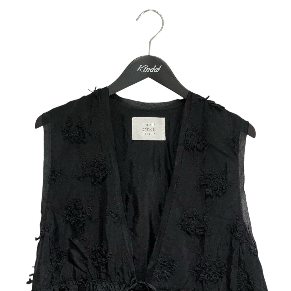 crinkle crinkle crinkle 25SSfrill rayon shantung vestフリルベストCC-3555 古着・中古-3枚目のアイテム画像