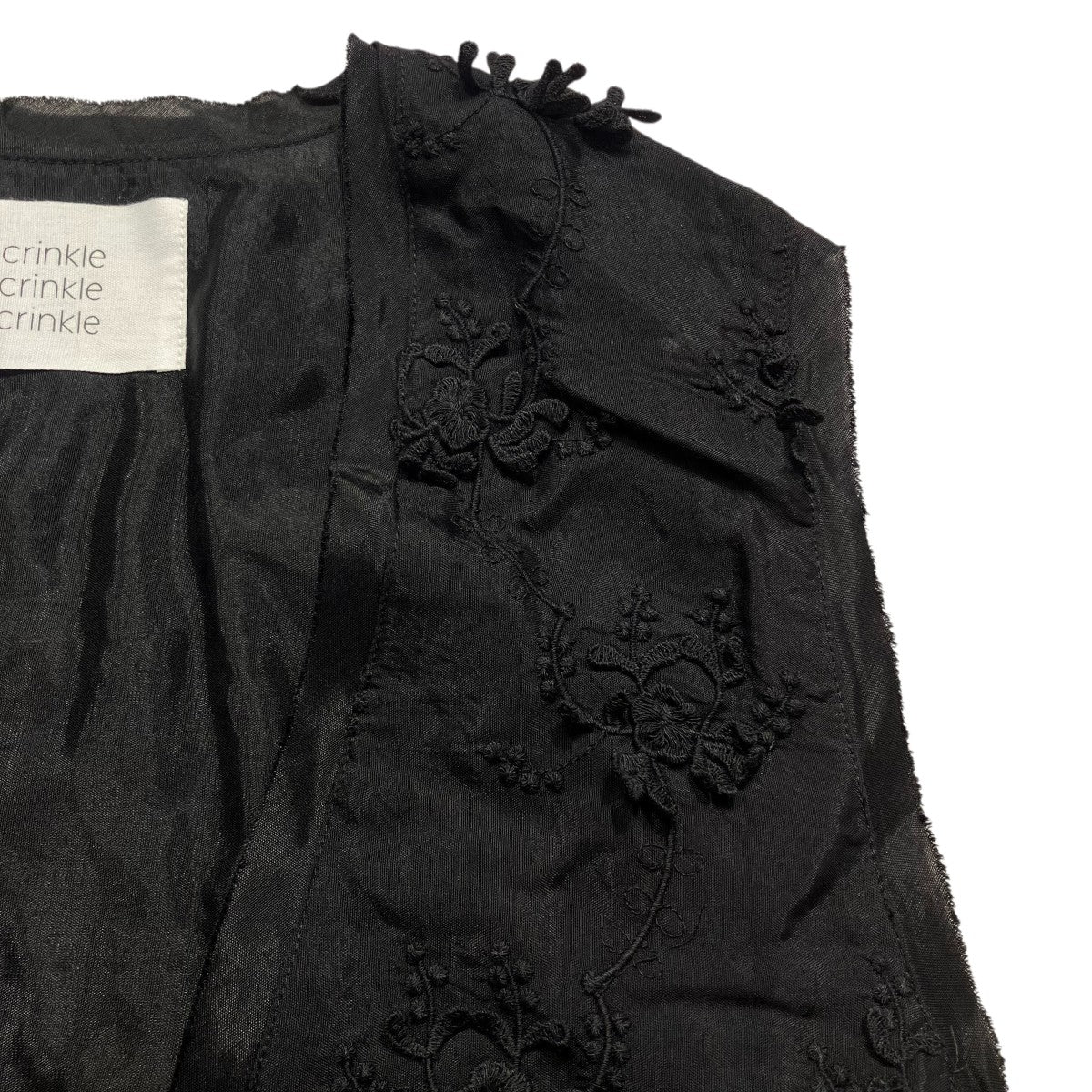 crinkle crinkle crinkle 25SSfrill rayon shantung vestフリルベストCC-3555 古着・中古-4枚目のアイテム画像