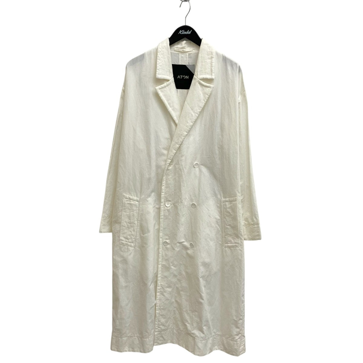 SILK LINEN SHANTUNGコートCMAGKM0207