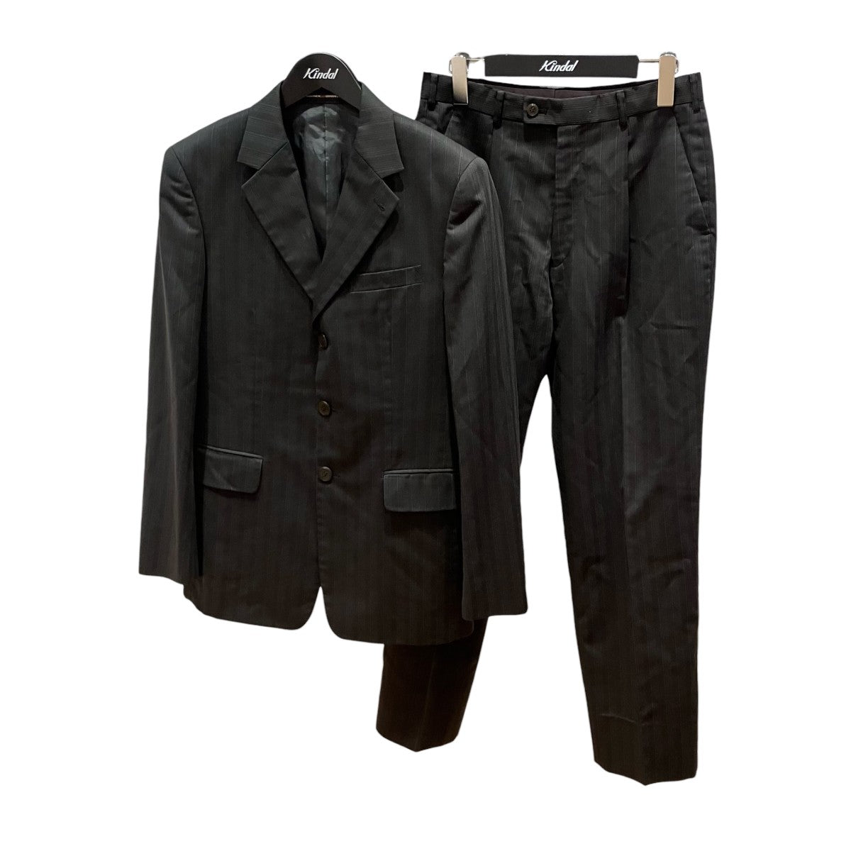 GAULTIER HOMME objet ストライプセットアップスーツ026-5-SR-HG 古着・中古-1枚目のアイテム画像