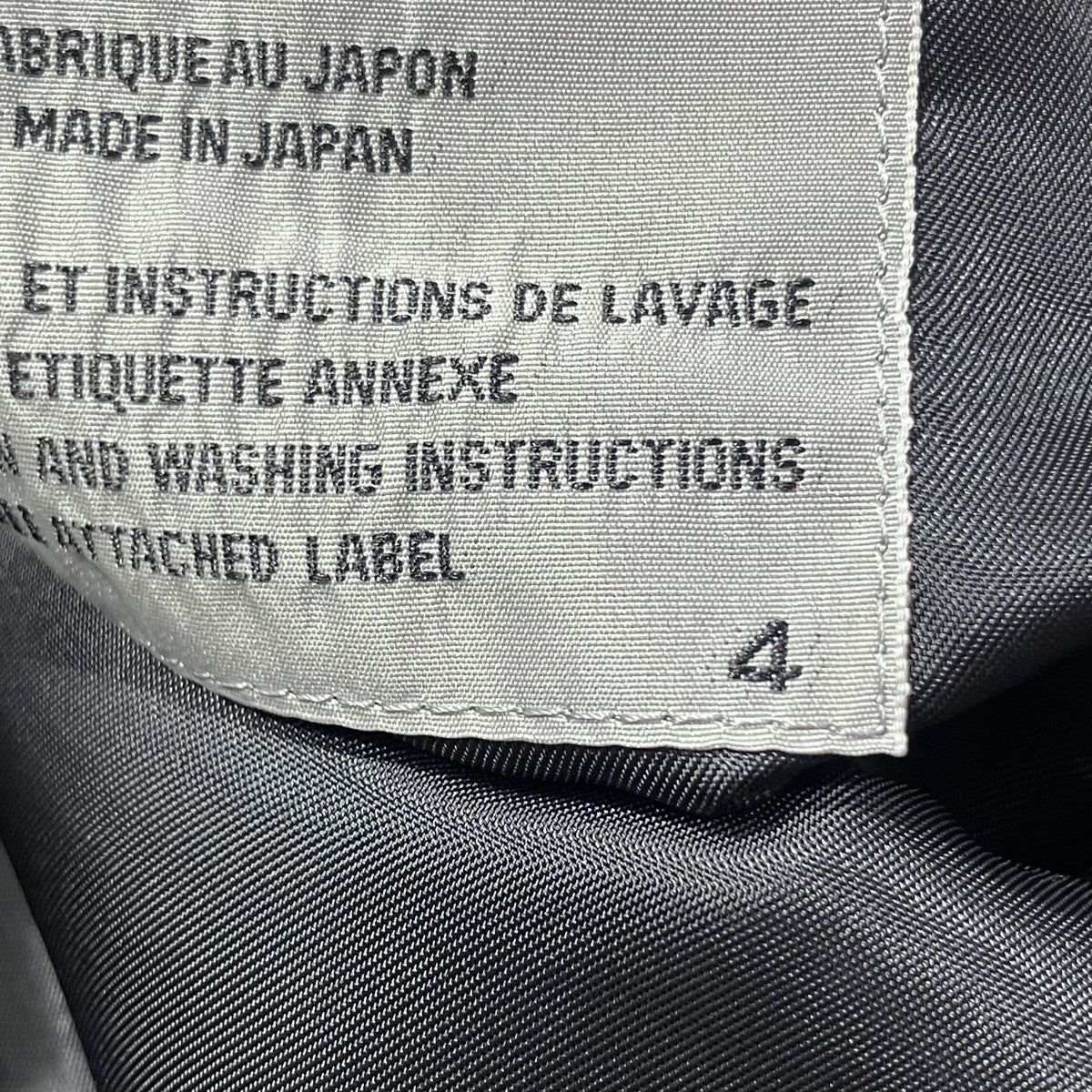 Yohji Yamamoto pour homme 3ボタン ピークドラペルロングジャケットコートHC-J19-100 古着・中古-5枚目のアイテム画像